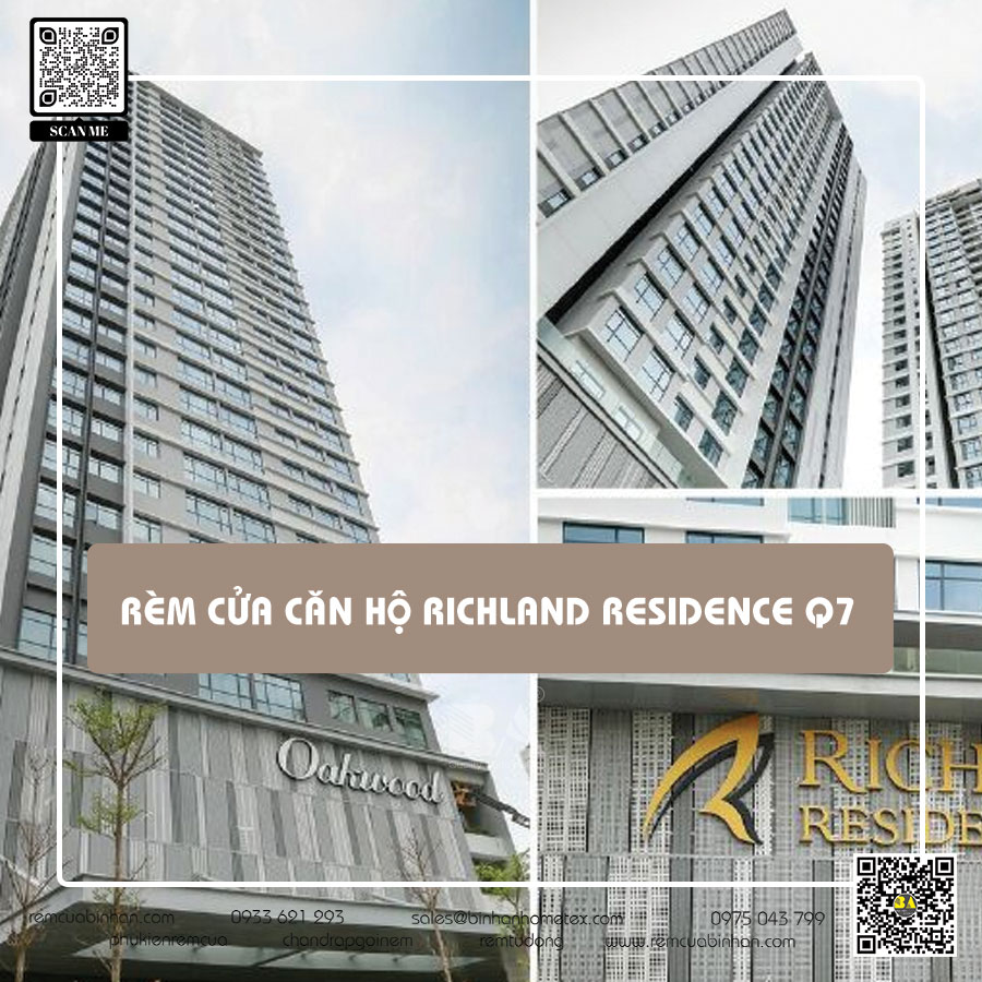 Rèm cửa căn hộ Oakwood Residence quận 7 - Sự lựa chọn hoàn hảo cho không gian sống sang trọng và tiện nghi