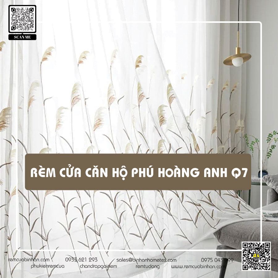 Rèm cửa căn hộ Phú Hoàng Anh quận 7 TP HCM - Chất lượng đẳng cấp và phong cách tinh tế