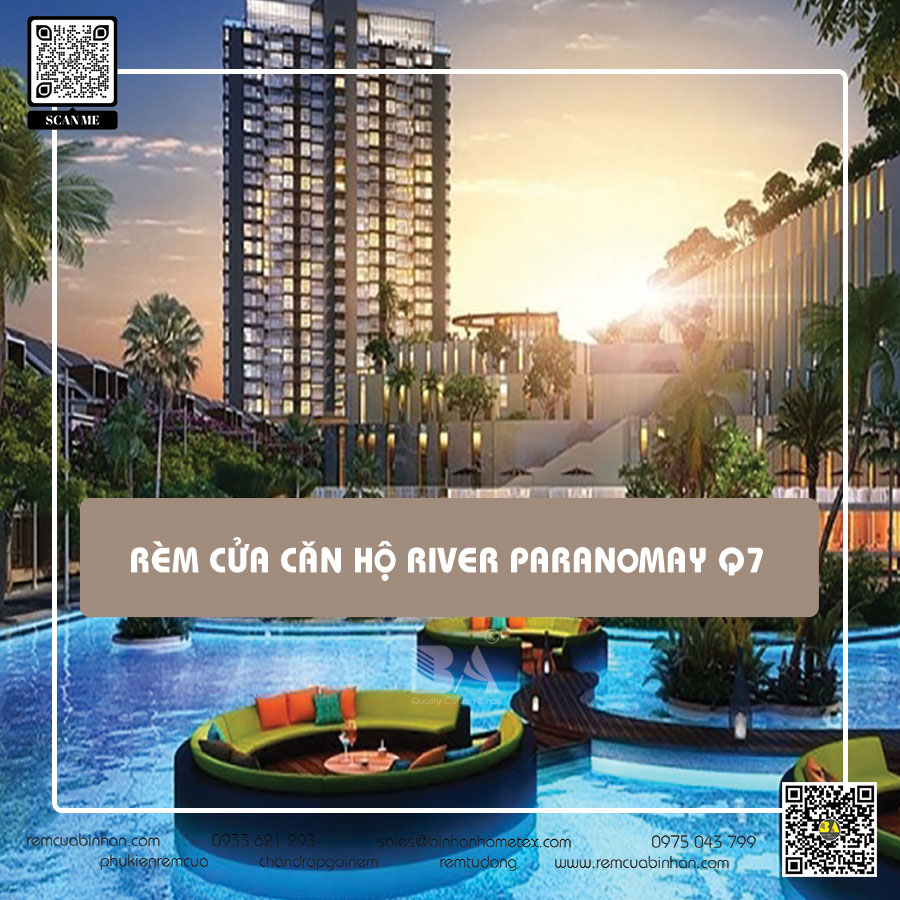 Rèm cửa căn hộ River Paranoma quận 7 | Rèm cửa Bình An