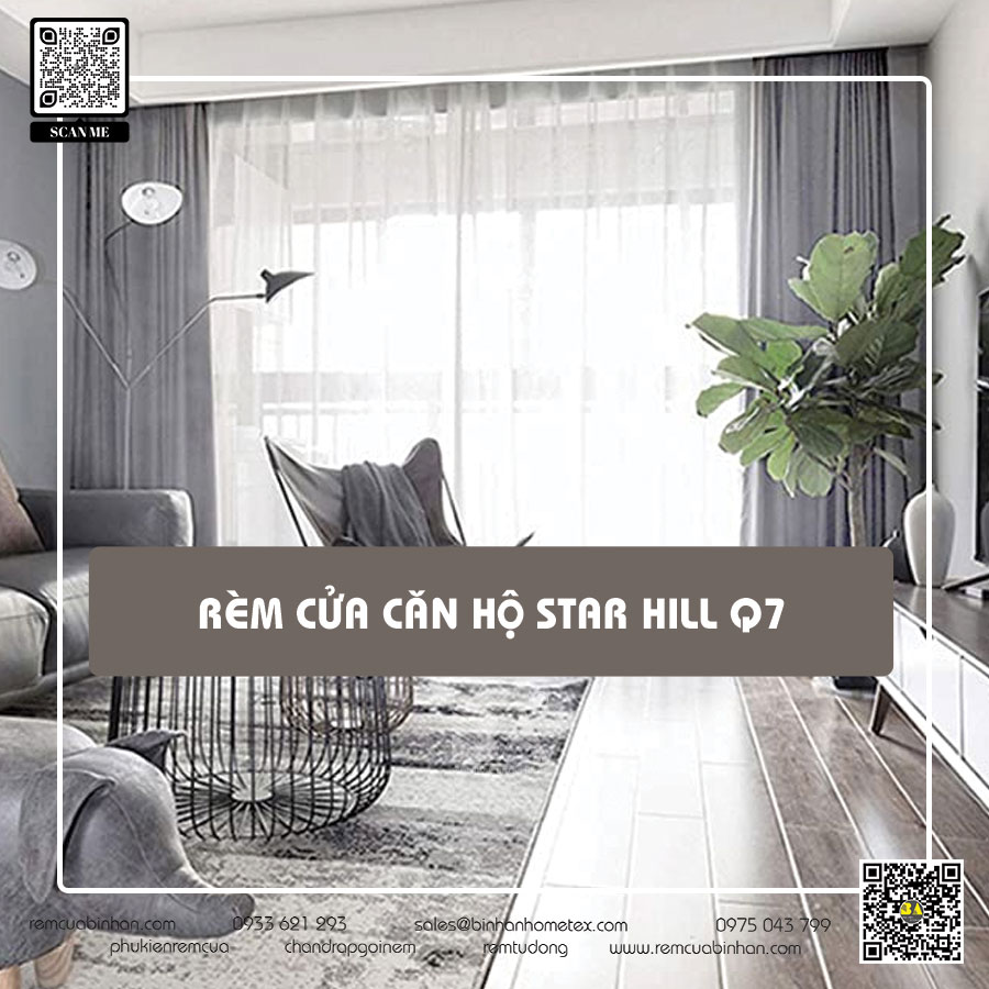Rèm cửa căn hộ Star Hill Quận 7 - Giải pháp tối ưu cho không gian sống hiện đại