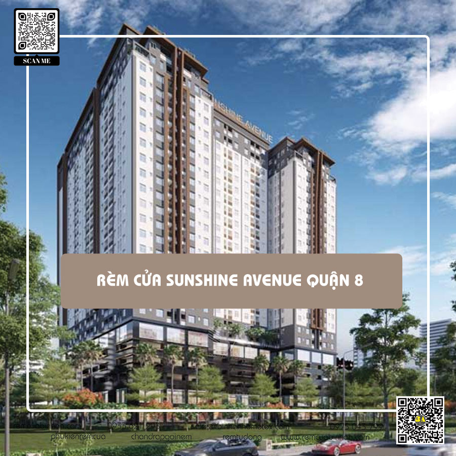 Rèm cửa Căn Hộ Sunshine Avenue quận 8 - Sự lựa chọn hoàn hảo cho không gian sống sang trọng
