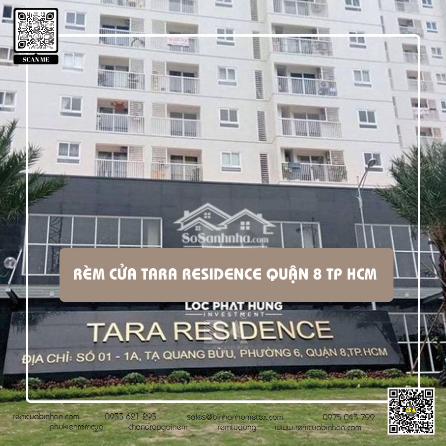 Rèm cửa Căn Hộ Tara Residence quận 8 - Sự lựa chọn hoàn hảo cho không gian sống sang trọng