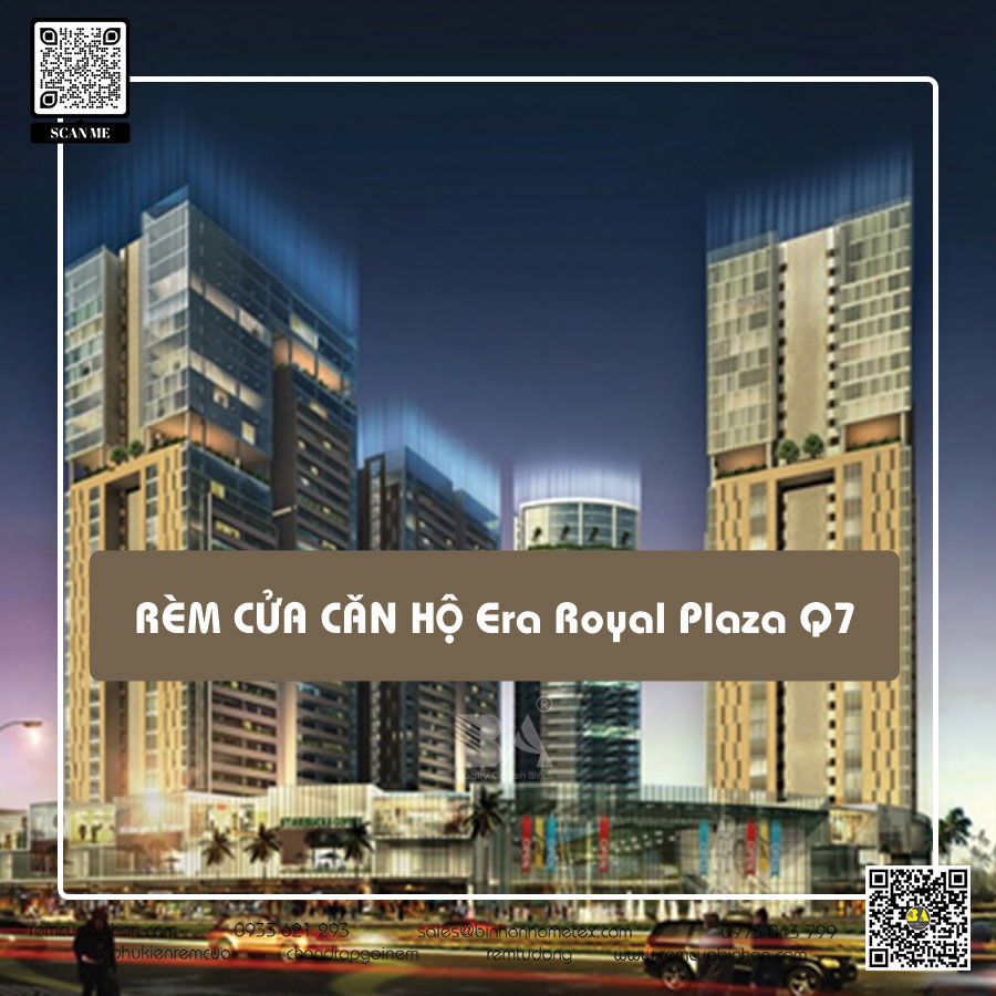 Rèm cửa căn hộ The Era Royal Plaza Quận 7 - Mang đến không gian sang trọng và tiện nghi