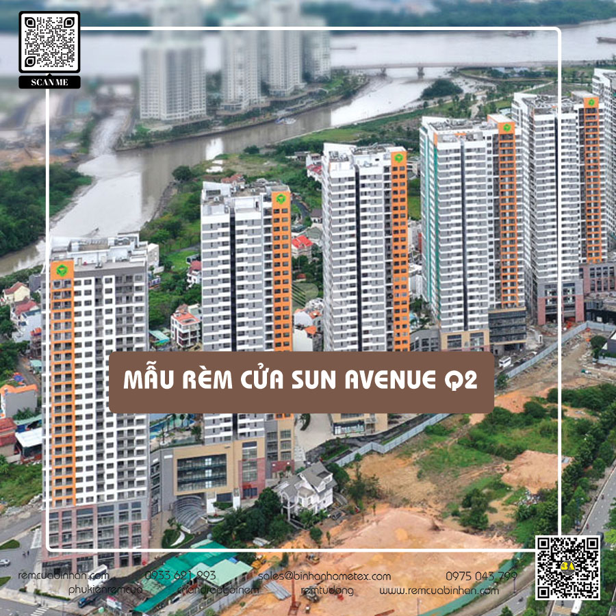 Tổng hợp rèm cửa căn hộ SUN AVENUE đẹp - Rèm Bình An