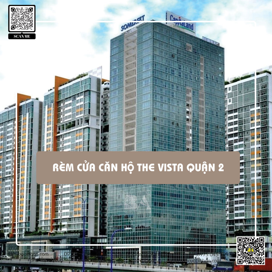 May rèm cửa Căn hộ The Vista Quận 2 | Rèm cửa giấy dán tường Bình An