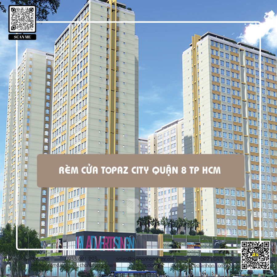 Rèm cửa Căn Hộ Topaz City quận 8 - Sự lựa chọn hoàn hảo cho không gian sống đẳng cấp