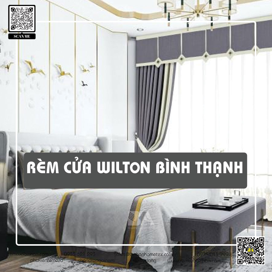Rèm cửa chung cư Wilton Bình Thạnh - Màn rèm căn hộ đa dạng mẫu mã chất lượng cao