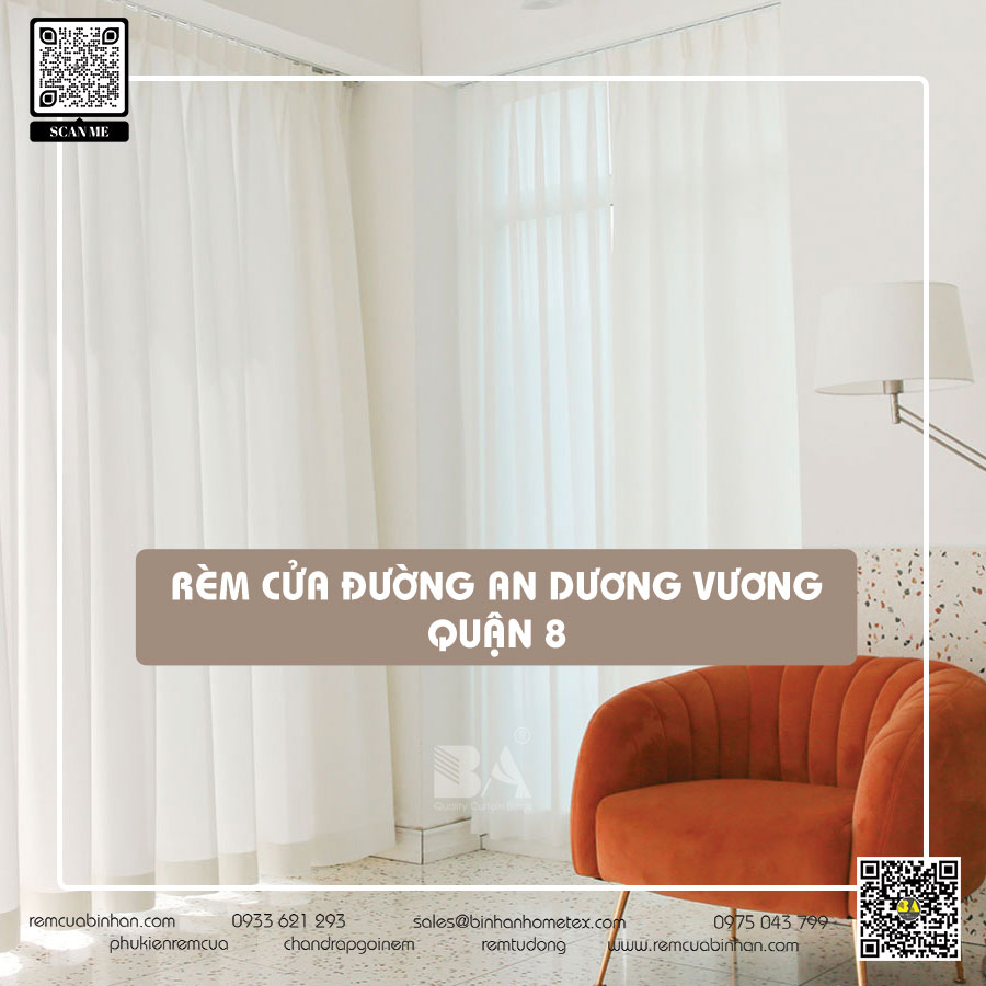 May rèm cửa đường An Dương Vương quận 8 TP HCM | Rèm cửa giấy dán tường Bình An