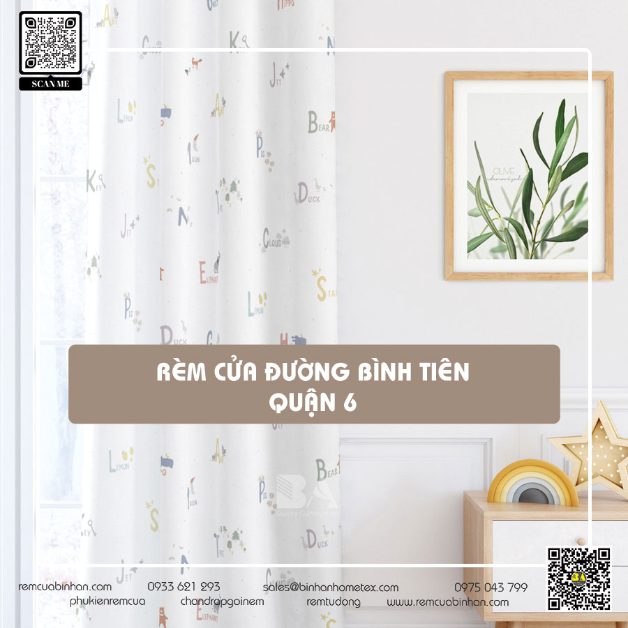 Rèm cửa Bình Tiên, Quận 6 TP HCM - Rèm cửa Bình An