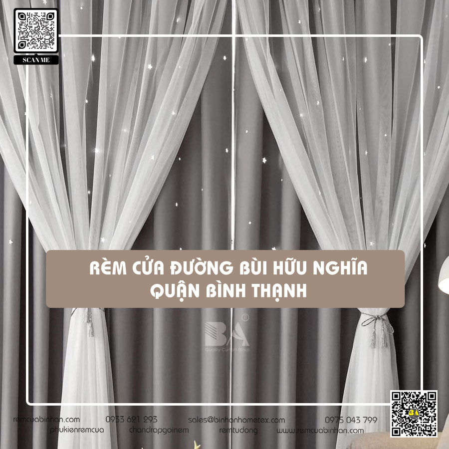 Rèm cửa đường Bùi Hữu Nghĩa, Bình Thạnh - Chất lượng đẳng cấp, giá cả hợp lý | Rèm cửa Bình An