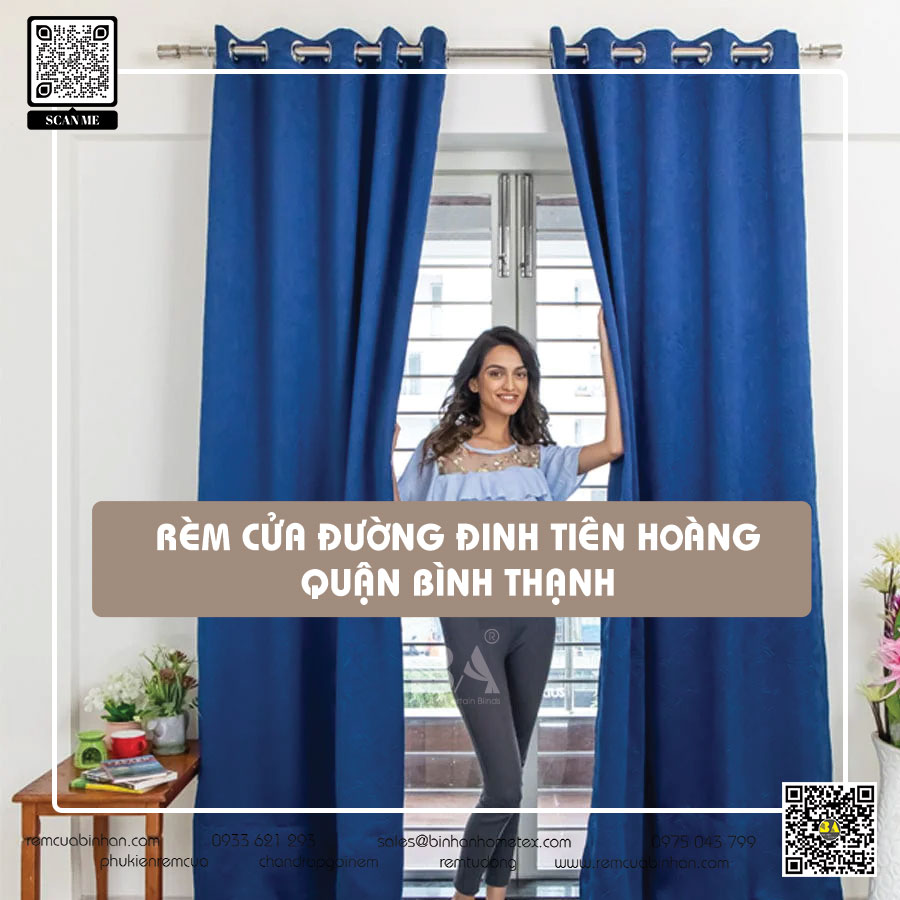 Rèm cửa đường Đinh Tiên Hoàng quận Bình Thạnh - Địa chỉ uy tín, giá trị thẩm mỹ đẳng cấp