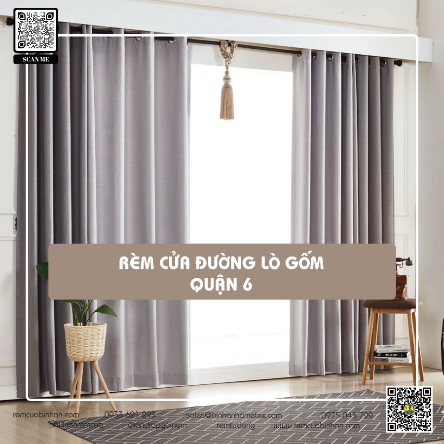 Rèm cửa Lò Gốm, Quận 6 TP HCM - Rèm cửa Bình An