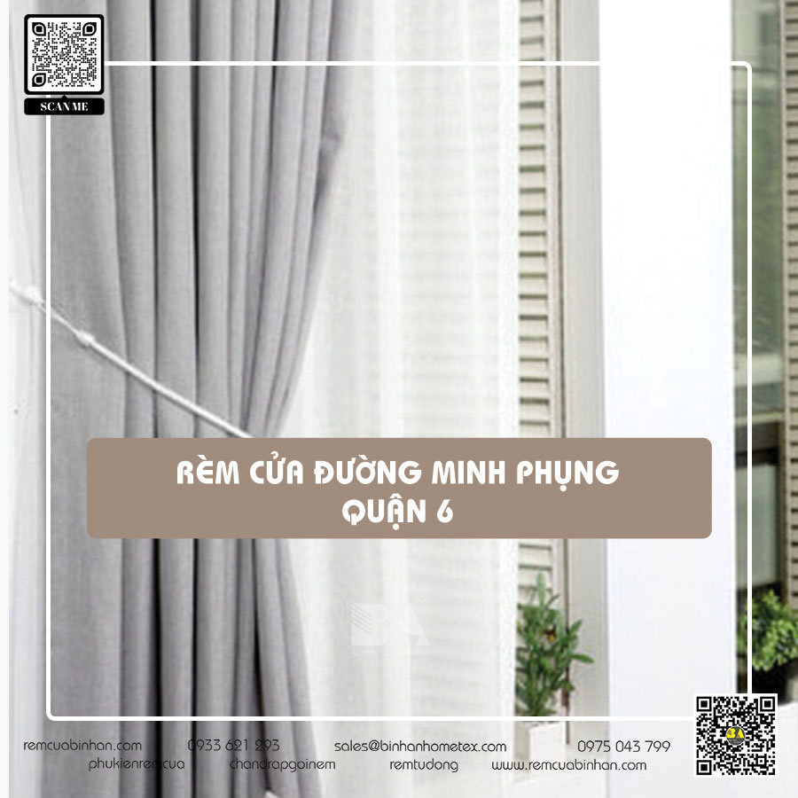 Rèm cửa Minh Phụng, Quận 6 TP HCM - Rèm cửa Bình An