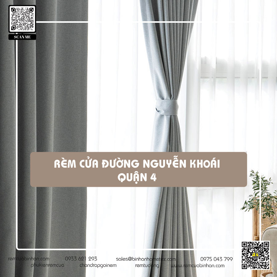 May rèm cửa đường Nguyễn Khoái quận 4 | Bình An Rèm cửa giấy dán tường tại quận 4 TP HCM