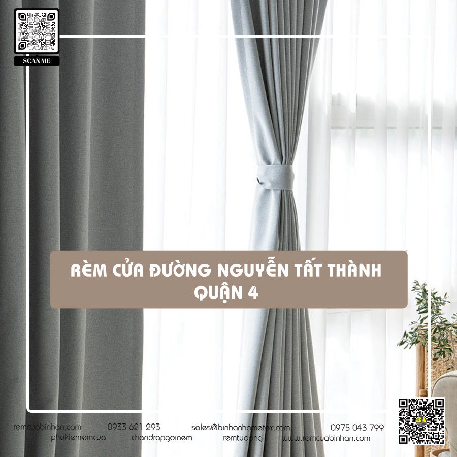 May rèm cửa đường Nguyễn Tất Thành quận 4 | Bình An Rèm cửa giấy dán tường tại quận 4 TP HCM