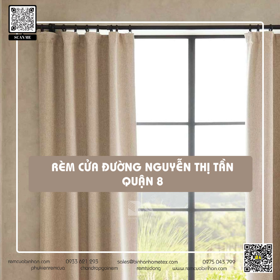Rèm cửa đường Nguyễn Thị Tần Chợ Rạch Ông quận 8 - Rèm cửa Bình An