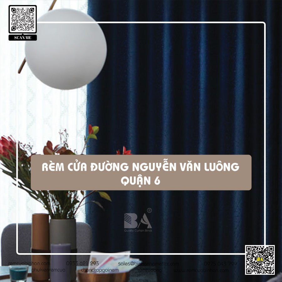 May rèm cửa đường Nguyễn Văn Luông quận 6 TP HCM | Rèm cửa giấy dán tường Bình An