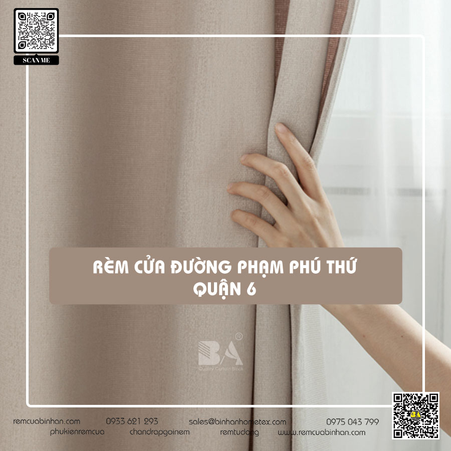 Rèm cửa Phạm Phú Thứ, Quận 6 TP HCM - Rèm cửa Bình An