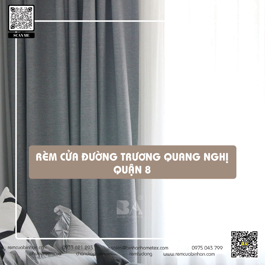 Rèm cửa đường Trịnh Quang Nghị quận 8 TP HCM | Màn rèm cửa Bình An
