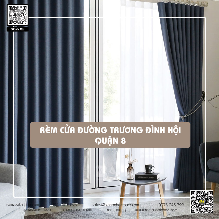 Rèm cửa đường Trương Đình Hội quận 8 TP HCM | Rèm Cửa Bình An - Chất lượng và đa dạng mẫu mã