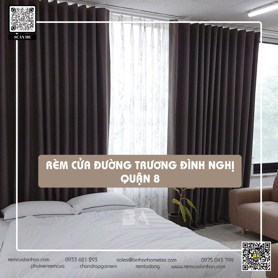 Rèm cửa đường Trương Đình Nghị, Quận 8, TP.HCM - Màn rèm cửa Bình An