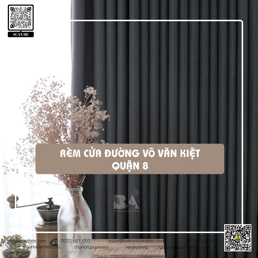Rèm cửa đường Võ Văn Kiệt quận 8 TP HCM | Rèm Cửa Bình An