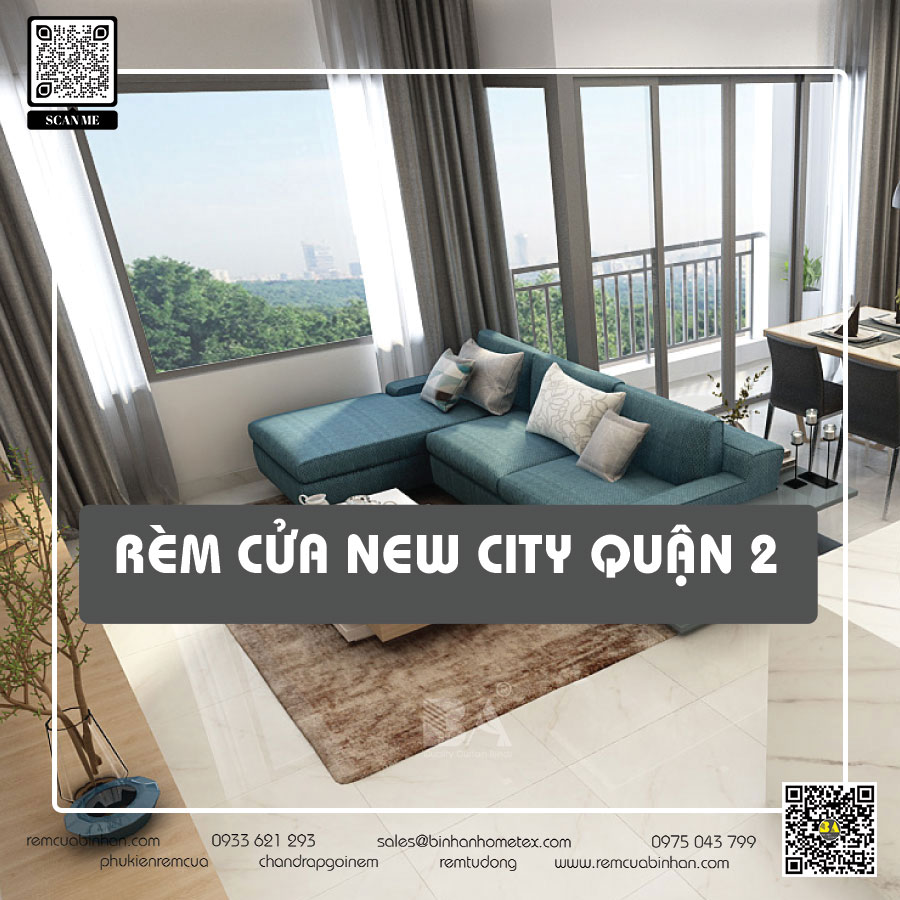 Rèm cửa New City Thủ Thiêm Quận 2 - Đa dạng mẫu mã, chất lượng cao
