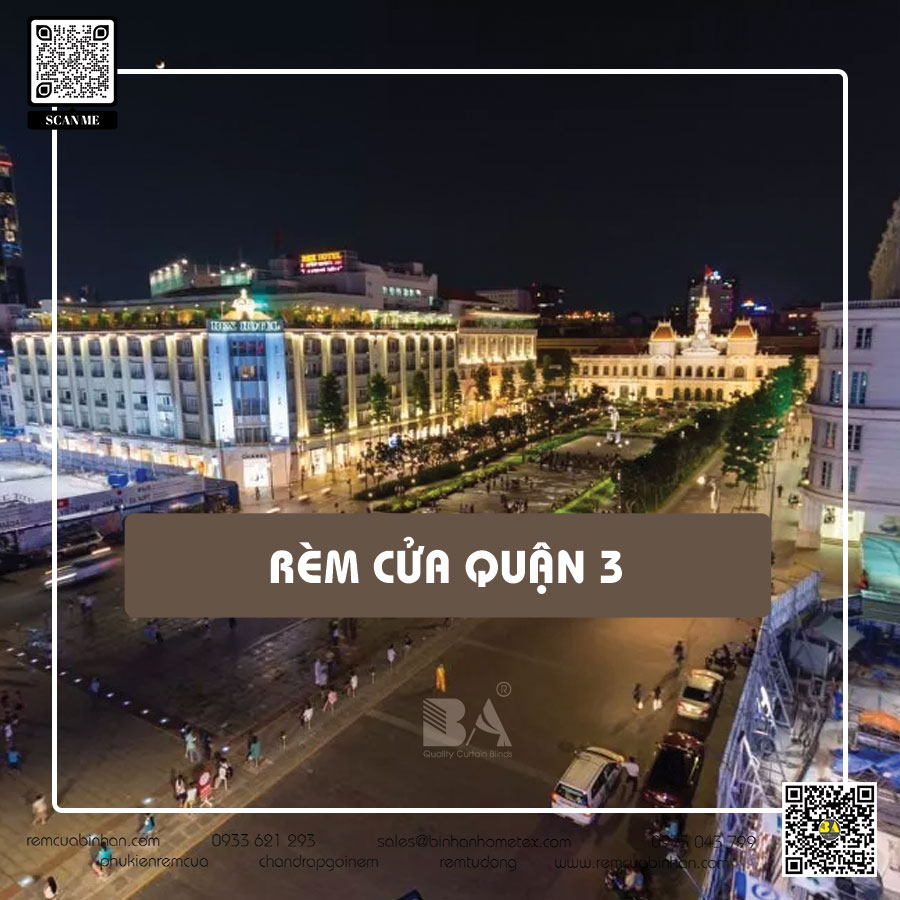 Rèm cửa Quận 3 cao cấp tại TP HCM | Màn rèm Bình An