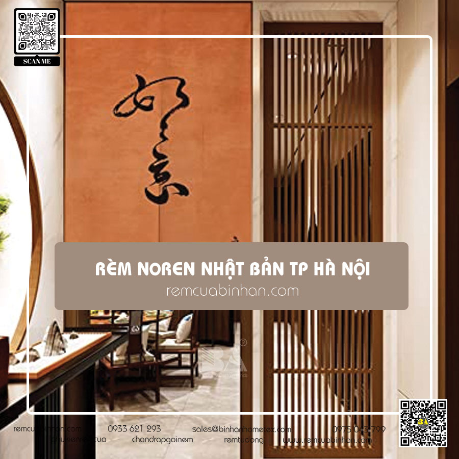 Rèm Noren Nhật Bản tại Hà Nội - Sự lựa chọn giá rẻ và đẹp cho không gian sống của bạn