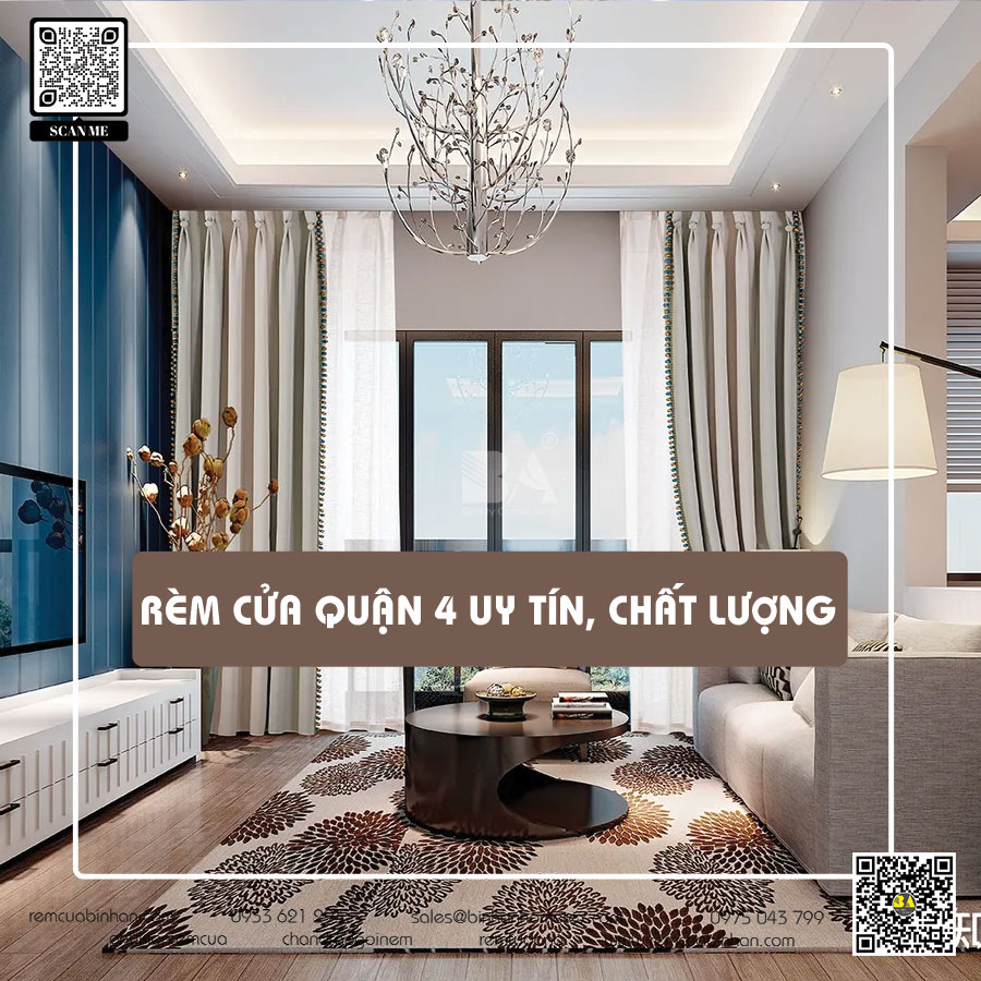 Rèm cửa quận 4 cao cấp: Sự lựa chọn hoàn hảo cho không gian sống