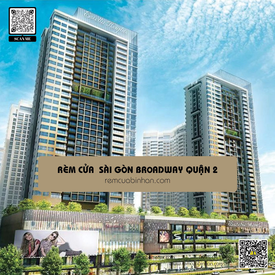 Mua rèm cho chung cư Sài Gòn Broadway Quận 2