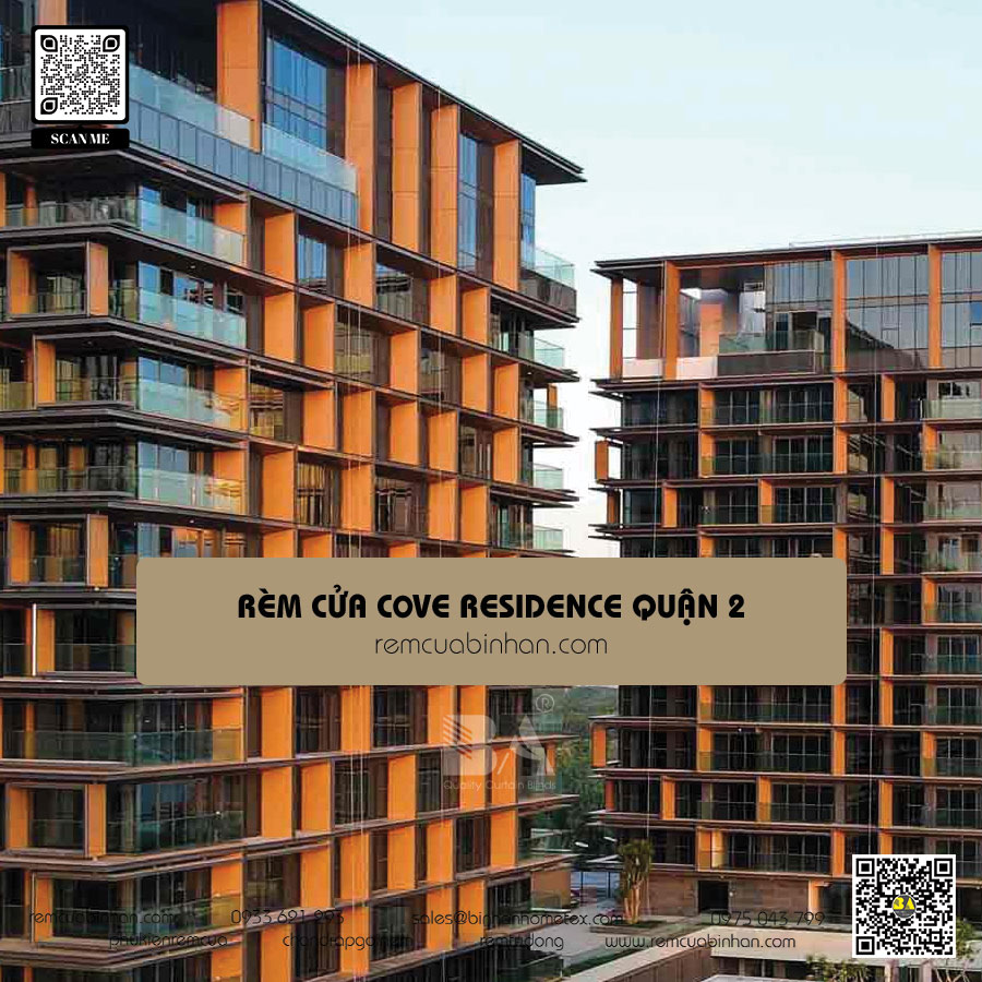 Mua rèm cửa cho căn hộ Cove Residences Quận 2 | Giá tốt nhất