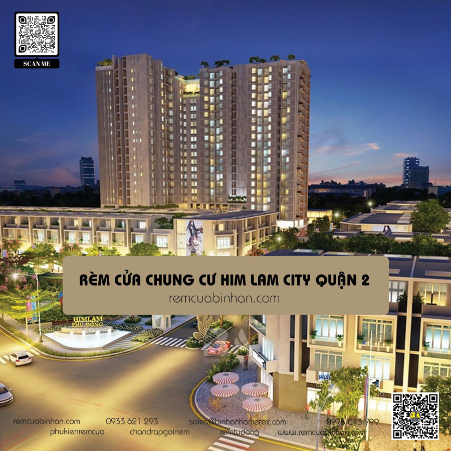 Mua rèm cửa chung cư Him Lam City