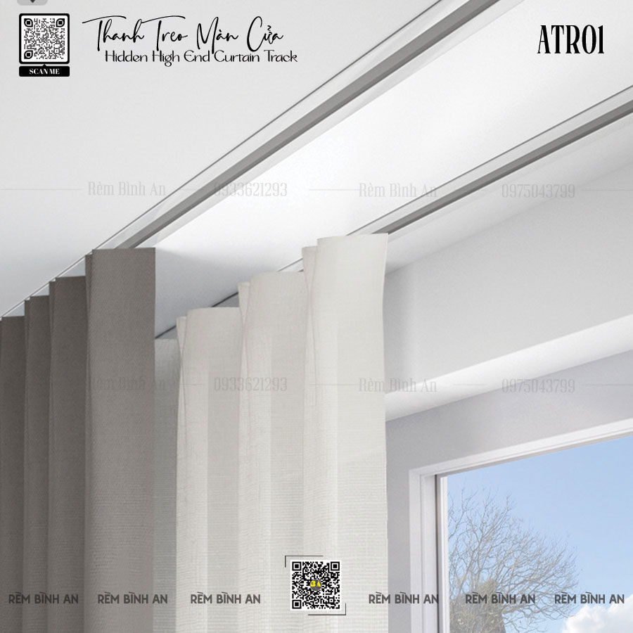 Nâng Tầm Thẩm Mỹ Cho Không Gian Với Thanh Treo Rèm Cửa Âm Trần Giấu Thanh