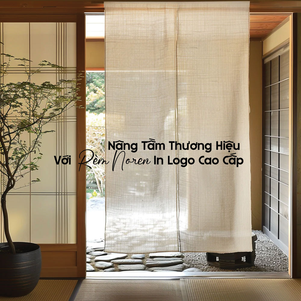 Nâng Tầm Thương Hiệu Với Rèm Noren In Logo Cao Cấp
