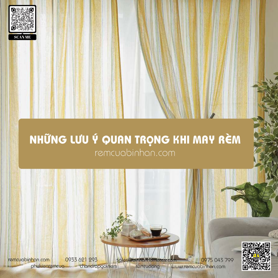 Lưu ý Khi Đặt May Rèm Cửa: Tự tin trang trí không gian sống của bạn với rèm cửa Bình An