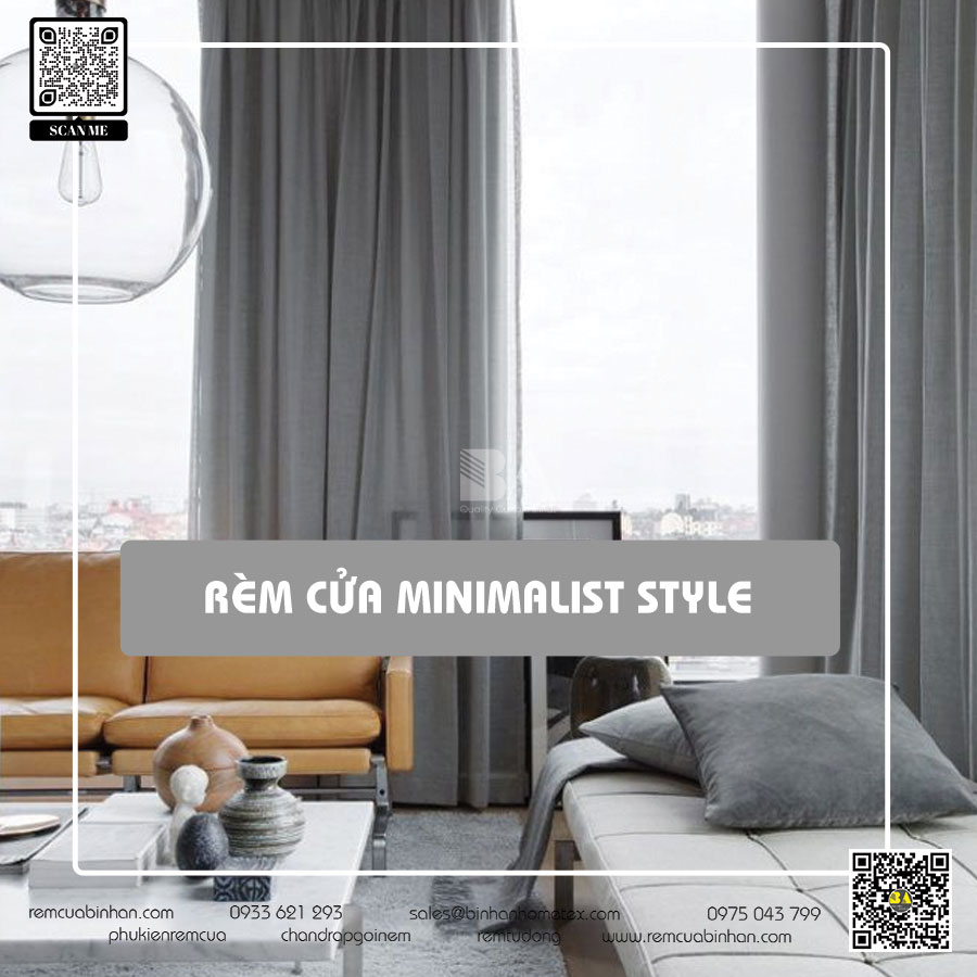 Tổng hợp những mẫu rèm cửa phong cách Minimalist đẹp mắt