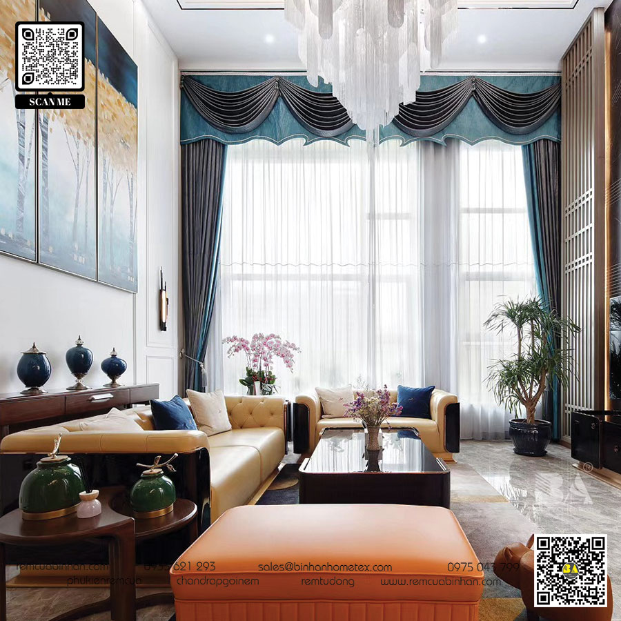 Những Xu hướng Thiết kế Rèm Cửa Phòng Khách Mới Nhất