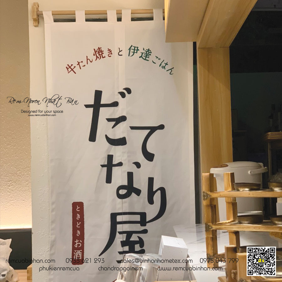 Rèm Noren nhà hàng Nhật Bản | Thiết kế trang trí chuyên nghiệp