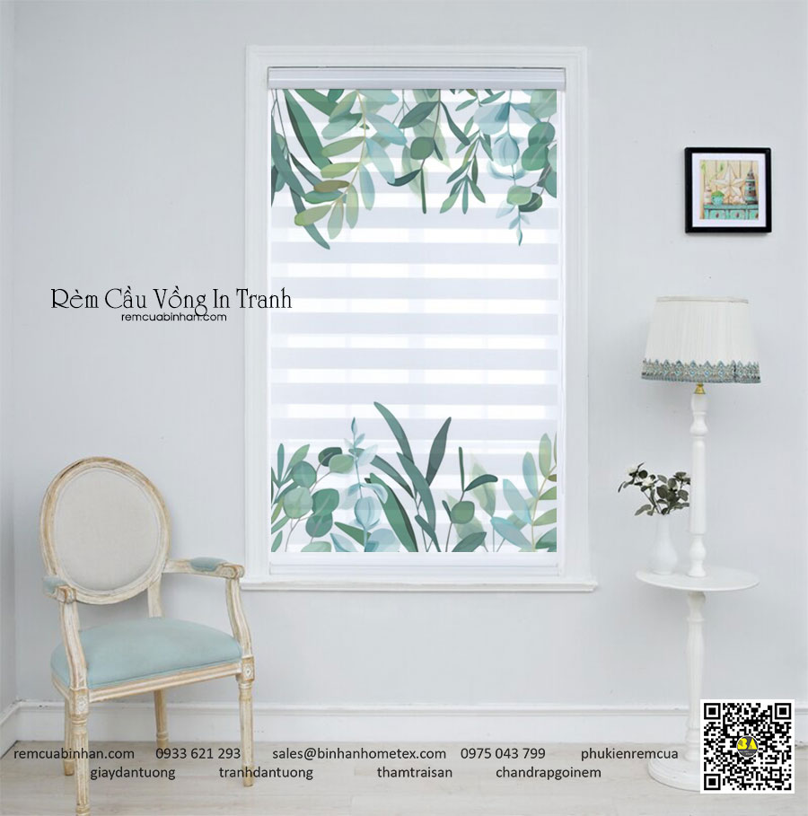 Rèm Cầu Vồng In Tranh Màn Cầu Vồng Hàn Quốc Đẹp