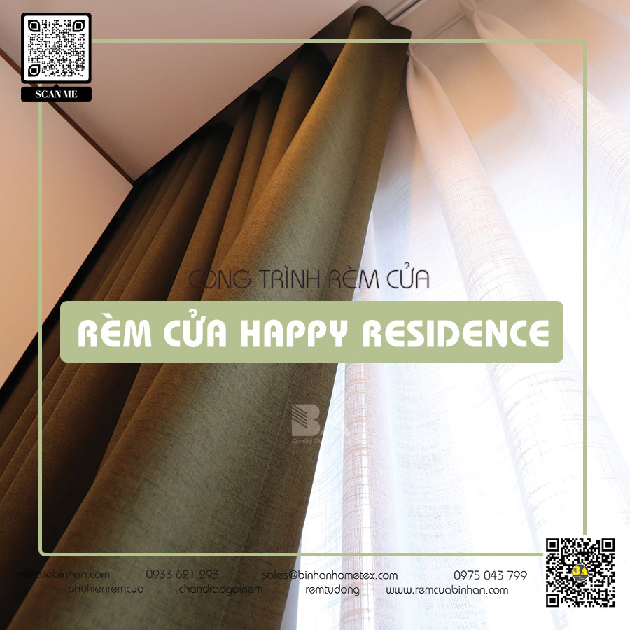 Rèm cửa chống nắng Happy Residence Phú Mỹ Hưng - Giải pháp hoàn hảo cho căn hộ của bạn!