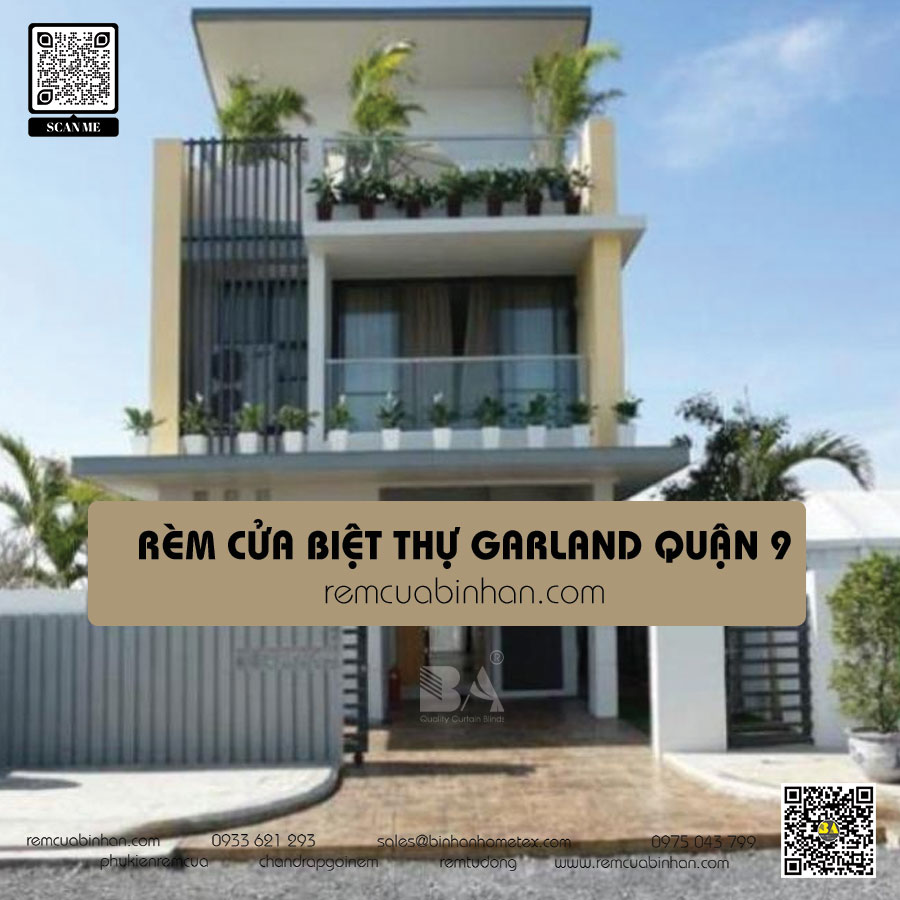 Rèm cửa biệt thự Garland - Sang trọng và tiện nghi | HCM