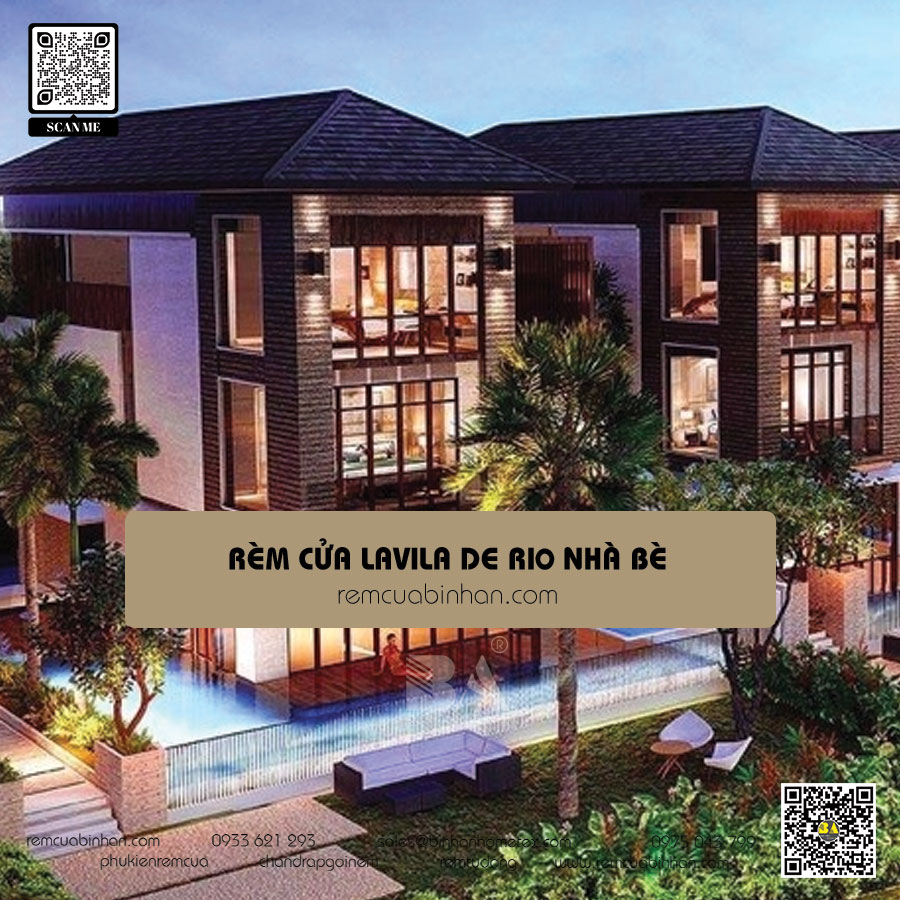 Rèm cửa biệt thự Lavila De Rio | Đa dạng mẫu mã - Giá tốt