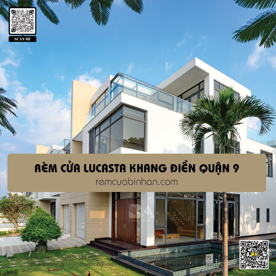 Rèm cửa biệt thự Lucasta Khang Điền - Chống nắng, Đẹp