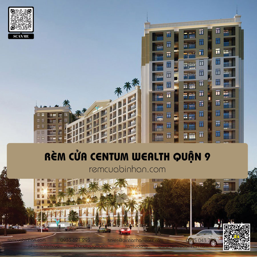 Rèm cửa căn hộ Centum Wealth Quận 9 - Thiết kế đẹp