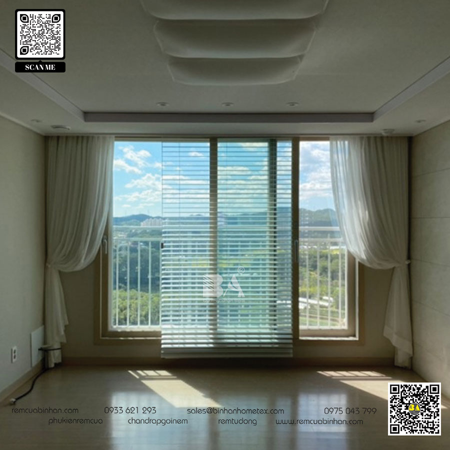 Rèm cửa căn hộ chung cư theo phong cách hiện đại - Mở không gian sống đẳng cấp