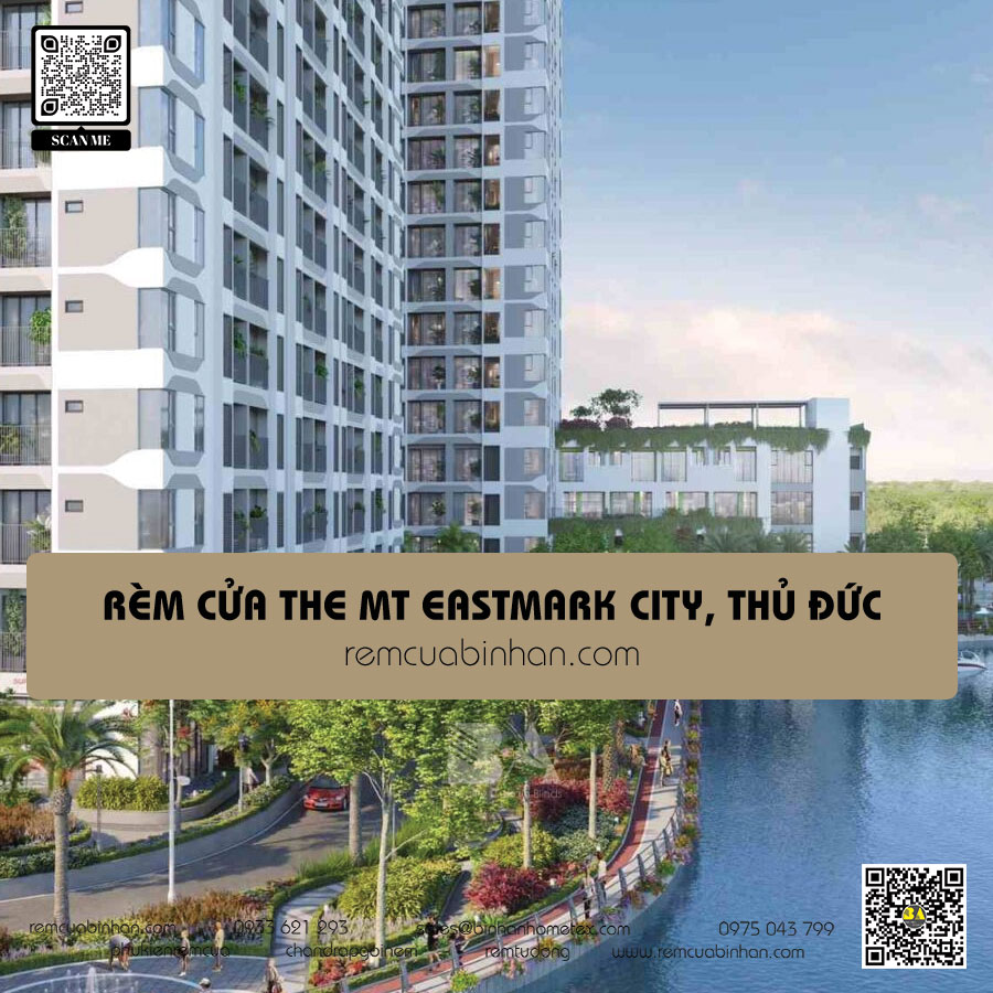 Rèm cửa căn hộ MT Eastmark City Thủ Đức chất lượng, giá tốt