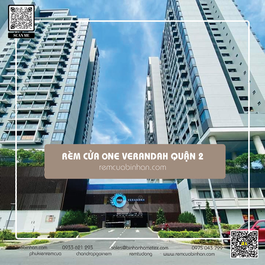 Rèm cửa Căn hộ One Verandah quận 2 Thi công lắp đặt rèm quận 2