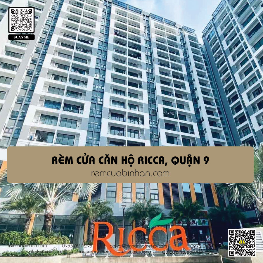 Rèm cửa Căn hộ Ricca Quận 9 - Thiết kế và lắp đặt rèm cửa đẹp