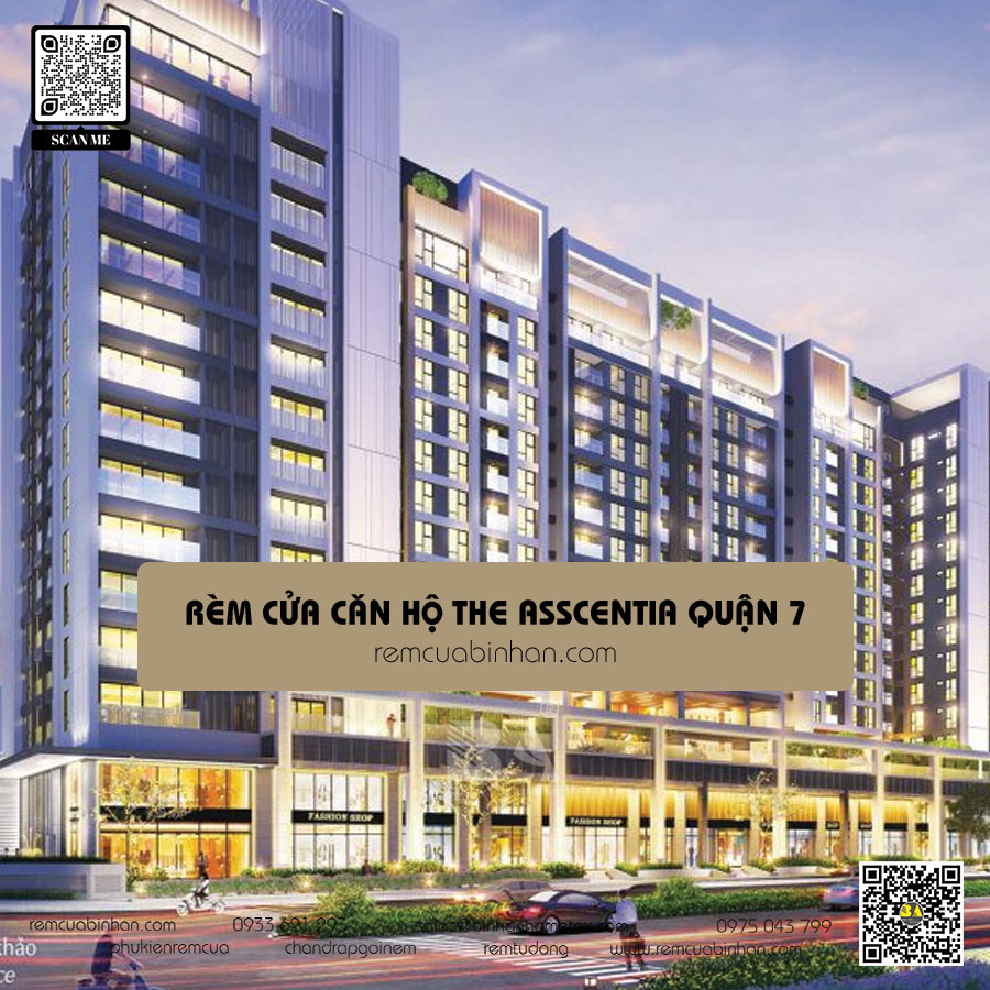 Rèm cửa căn hộ The Ascentia Quận 7: Tạo không gian sống hoàn hảo